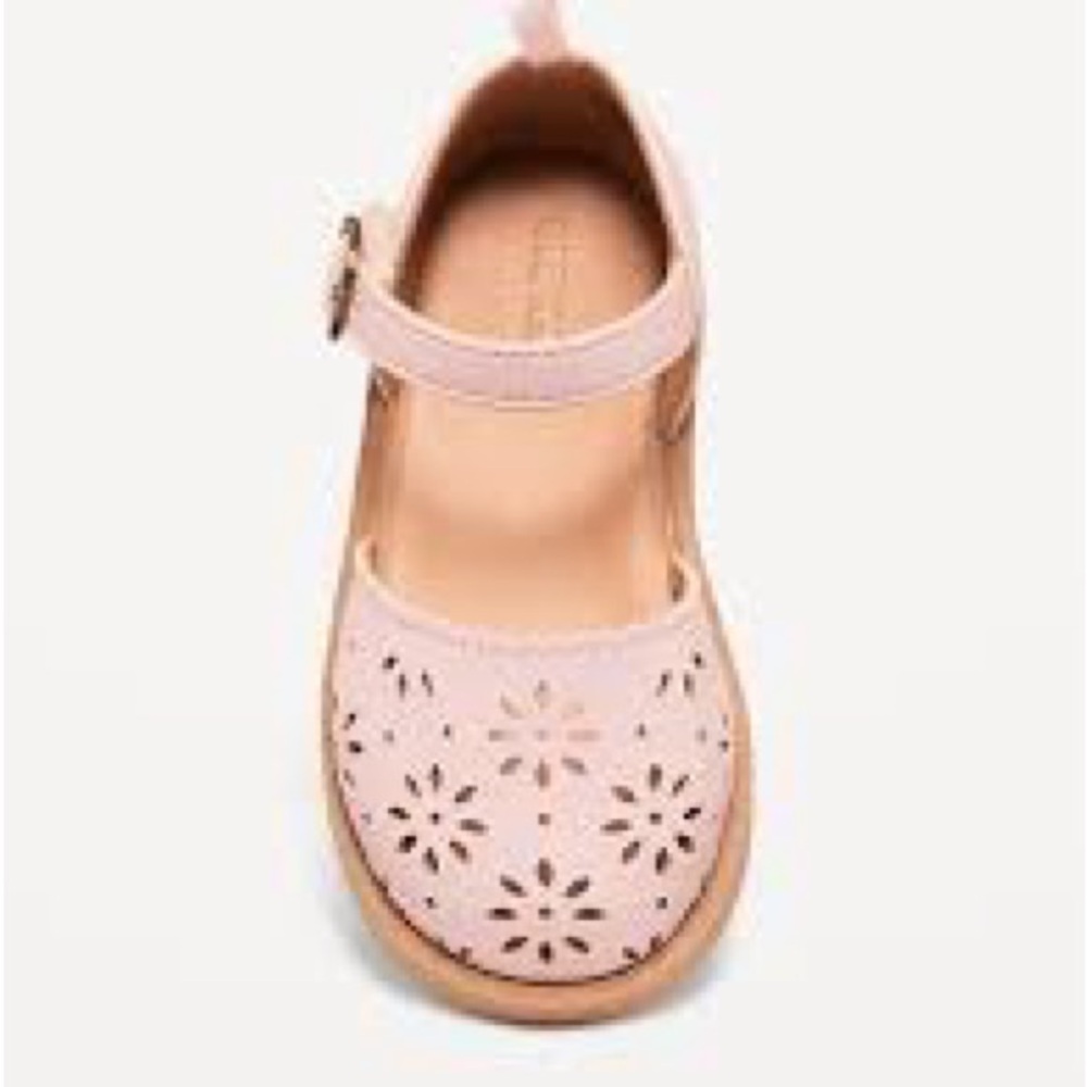 Old Navy chunky floral cutout Ballet Sandals